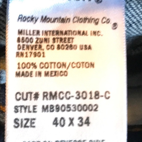 Cinch green label cinch original fit tapered leg size 40x34 relaxed thigh - Picture 7 of 7